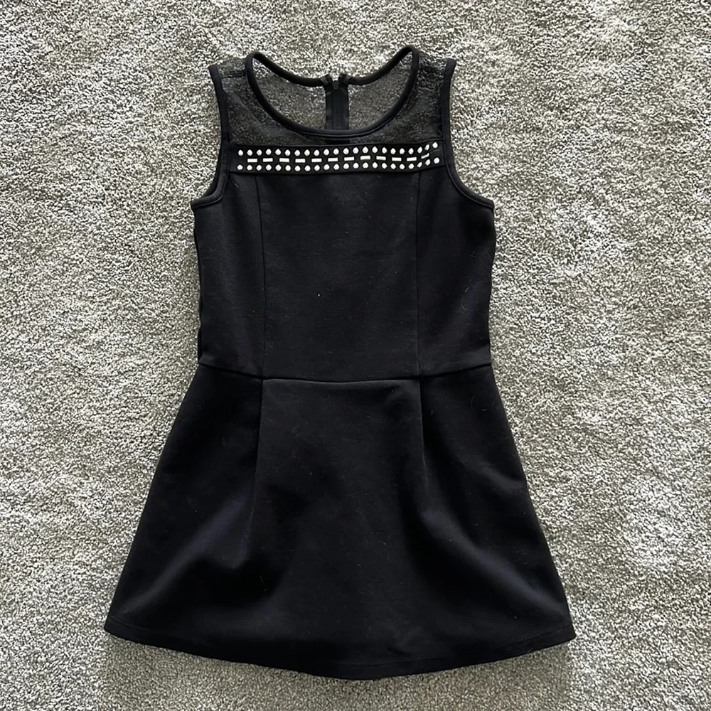 Childrens Place Black Studded Dress